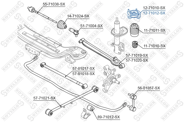 Galas Sokongan Topang Ampaian 12-71012-SX