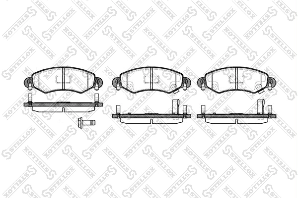 Brake Pad Set, disc brake 713 012-SX
