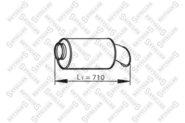 Centre/Rear Muffler 82-03090-SX