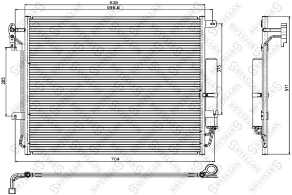 Condenser, air conditioning 10-45660-SX