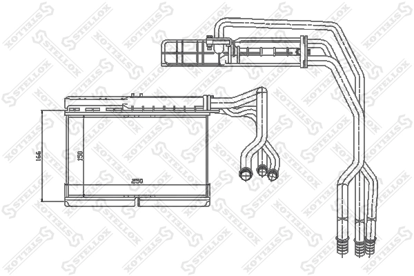 Heat Exchanger, interior heating 10-35073-SX