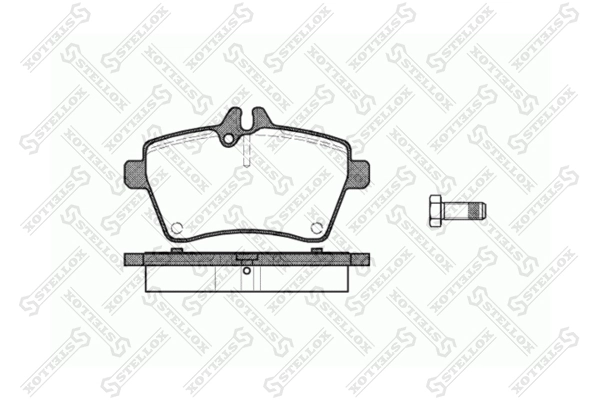 Brake Pad Set, disc brake 1155 000-SX