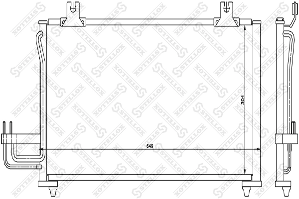 Condenser, air conditioning 10-45626-SX
