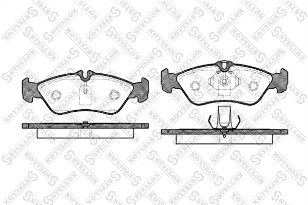 Brake Pad Set, disc brake 591 000B-SX