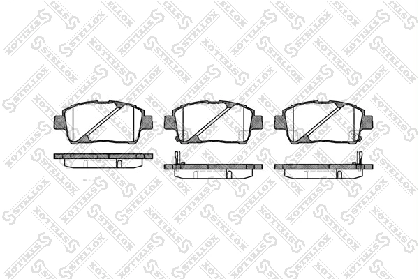 Brake Pad Set, disc brake 751 002B-SX