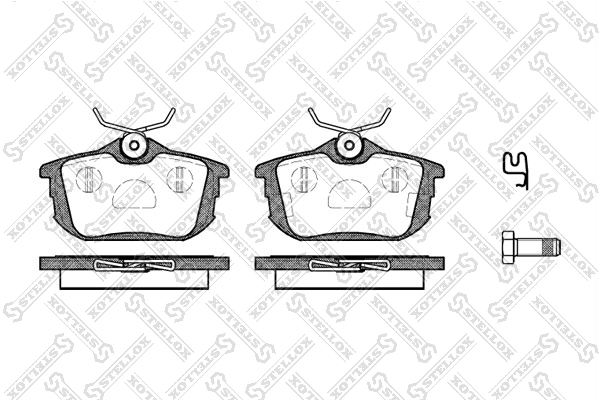 Brake Pad Set, disc brake 616 002B-SX