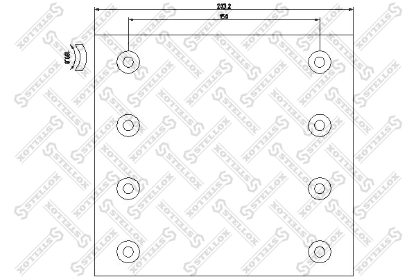 Brake Lining Kit, drum brake 85-01002-SX
