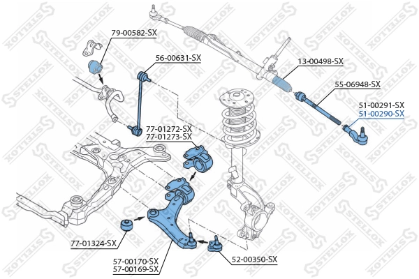 Tie Rod End 51-00290-SX
