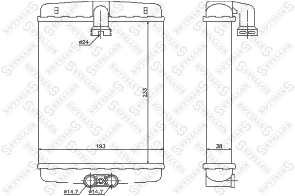 Heat Exchanger, interior heating 10-35120-SX