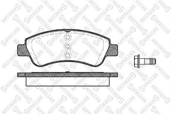 Brake Pad Set, disc brake 852 000B-SX