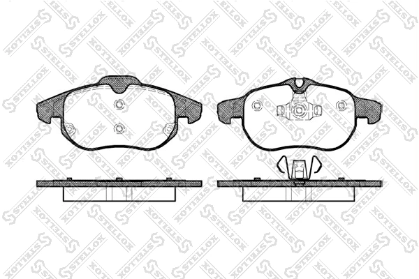 Brake Pad Set, disc brake 899 000B-SX