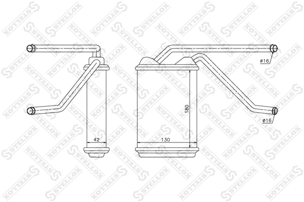 Heat Exchanger, interior heating 10-35104-SX
