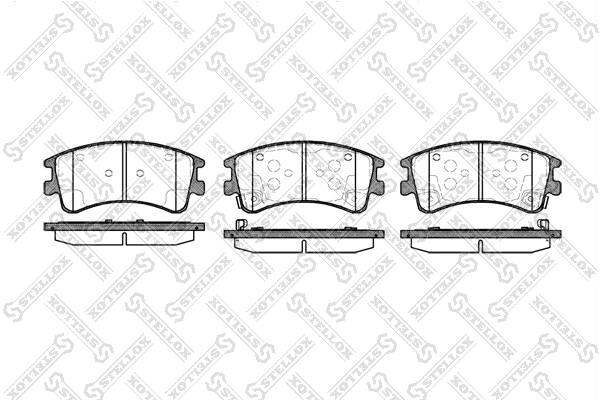 Brake Pad Set, disc brake 981 002B-SX