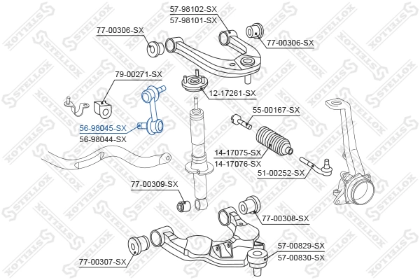 Link/Coupling Rod, stabiliser bar 56-98045-SX