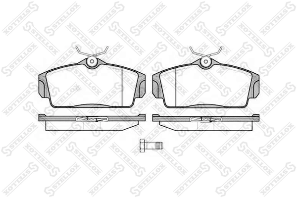 Brake Pad Set, disc brake 715 010B-SX