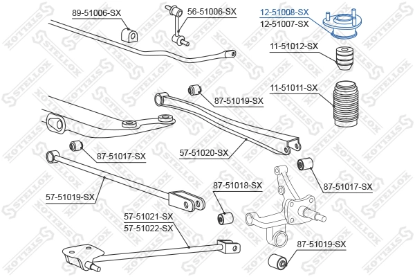 Galas Sokongan Topang Ampaian 12-51008-SX