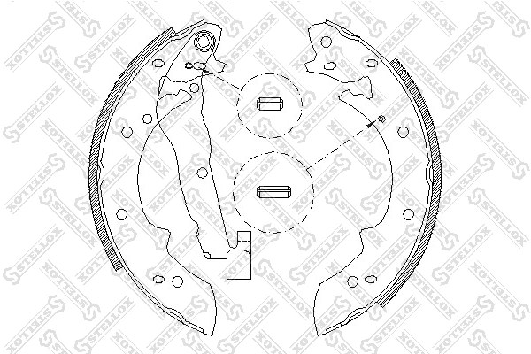 Brake Shoe Set 038 101-SX