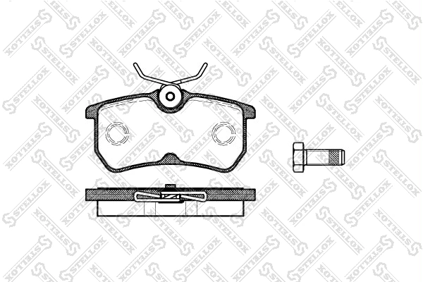 Brake Pad Set, disc brake 704 000B-SX