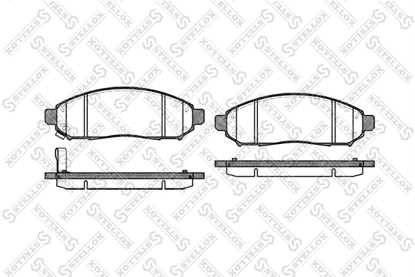 Brake Pad Set, disc brake 002 014-SX