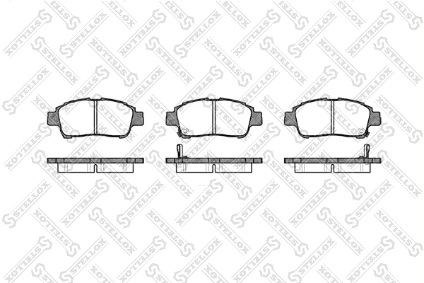 Brake Pad Set, disc brake 723 002-SX