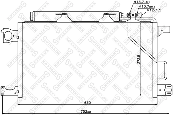 Condenser, air conditioning 10-45125-SX