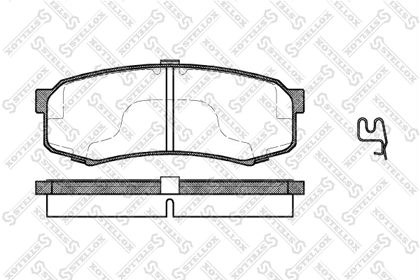Brake Pad Set, disc brake 424 004B-SX