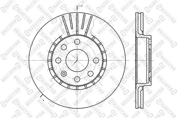 Brake Disc 6020-3617V-SX