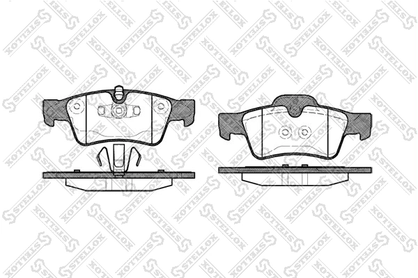 Brake Pad Set, disc brake 002 017-SX