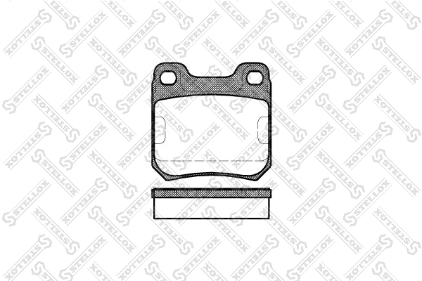 Brake Pad Set, disc brake 250 000-SX