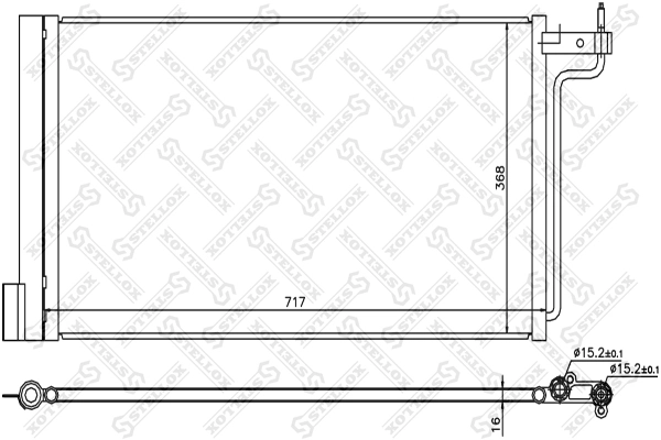 Condenser, air conditioning 10-45739-SX