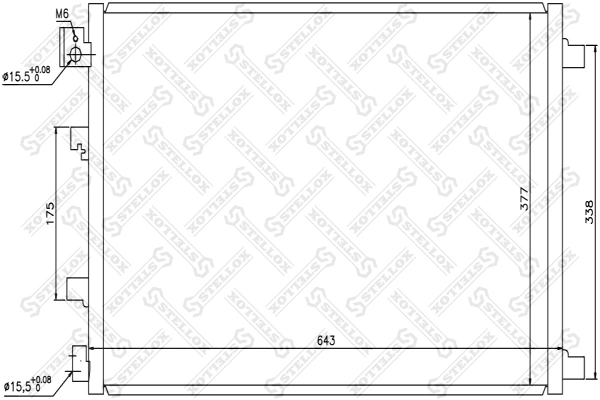 Condenser, air conditioning 10-45484-SX