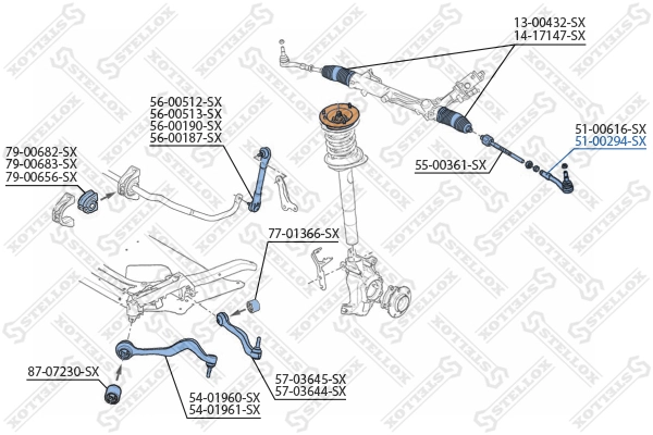 STELLOX 51-00294-SX Tie Rod End