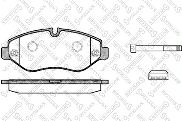 Brake Pad Set, disc brake 1256 000-SX