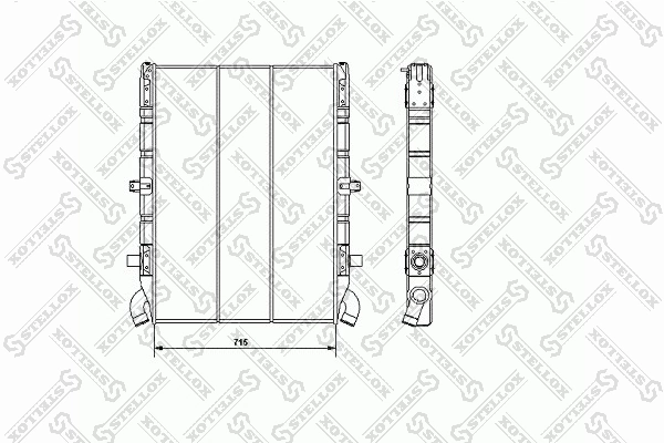 Radiator, engine cooling 81-03313-SX