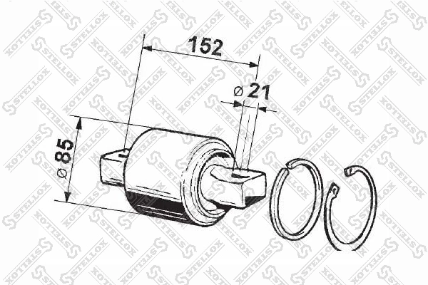 Repair Kit, control/trailing arm 84-12010-SX