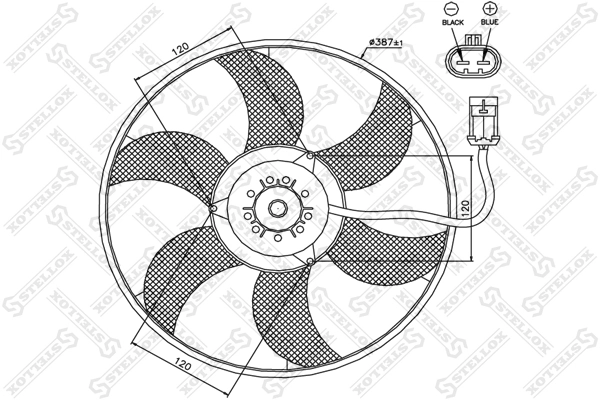 Fan, engine cooling 29-99308-SX