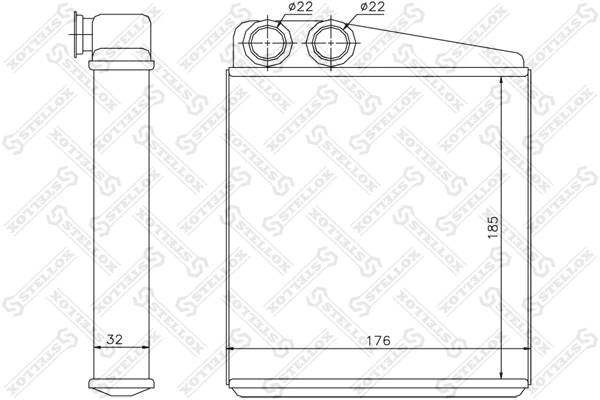 Heat Exchanger, interior heating 10-35117-SX