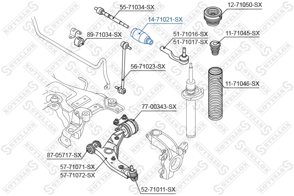 Belo, Stereng 14-71021-SX