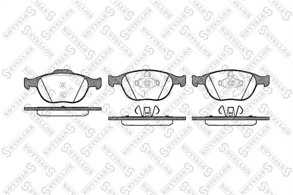 Brake Pad Set, disc brake 995 000-SX