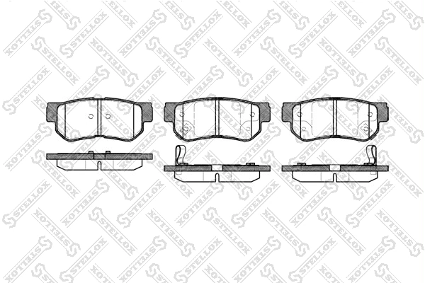 Brake Pad Set, disc brake 757 002B-SX