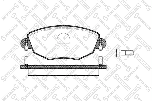 Brake Pad Set, disc brake 787 000B-SX