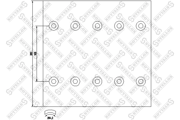 Brake Lining Kit, drum brake 85-00969-SX