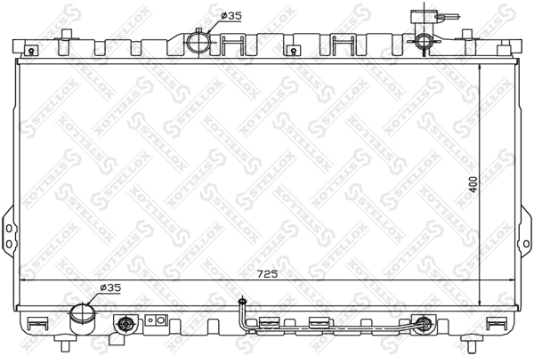 Radiator, engine cooling 10-26535-SX