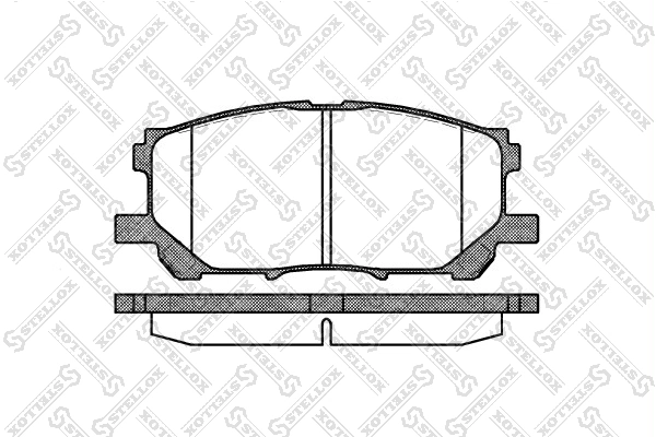 Brake Pad Set, disc brake 1050 000B-SX