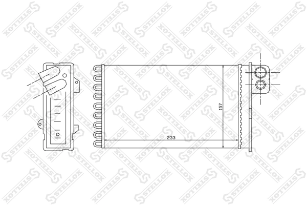 Heat Exchanger, interior heating 10-35092-SX