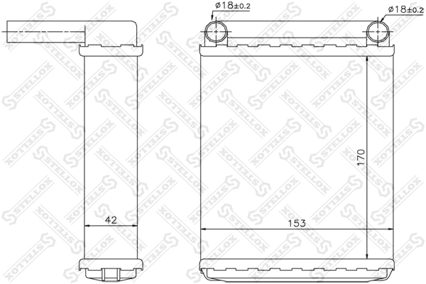 Heat Exchanger, interior heating 10-35139-SX