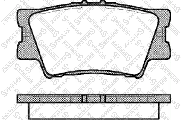 Brake Pad Set, disc brake 1242 000B-SX