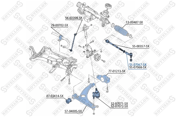 STELLOX 51-07067-SX Tie Rod End