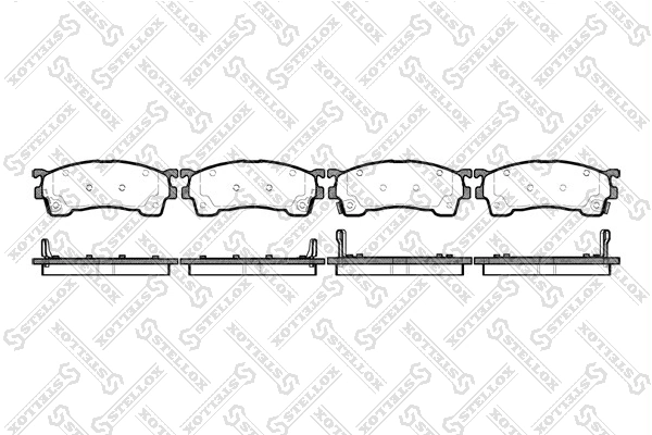 Brake Pad Set, disc brake 426 004-SX