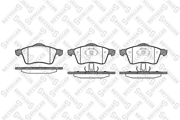 Brake Pad Set, disc brake 629 000B-SX